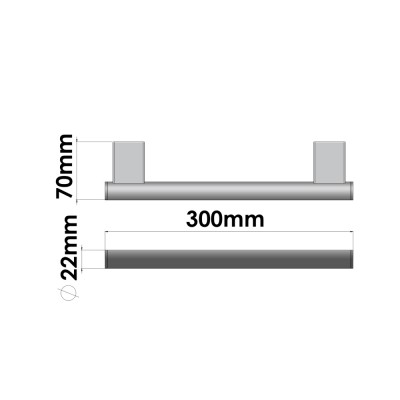 Πετσετοθήκη 30cm W30xD7xH2.2cm Beige Mat Sanco Academia 21804-30-M102