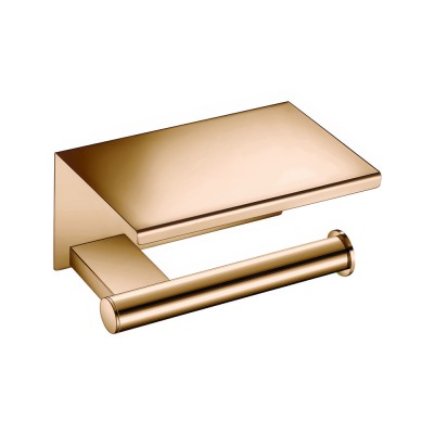 Χαρτοθήκη με καπάκι W16xD11xH9cm PVD Warm Bronze Polished Sanco Academia 21807-PVD-01PL