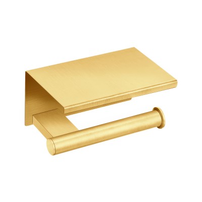 Χαρτοθήκη με καπάκι W16xD11xH9cm PVD Golden Brass Brushed Sanco Academia 21807-PVD-02BR