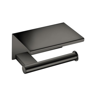 Χαρτοθήκη με καπάκι W16xD11xH9cm PVD Gun Metal Polished Sanco Academia 21807-PVD-05PL