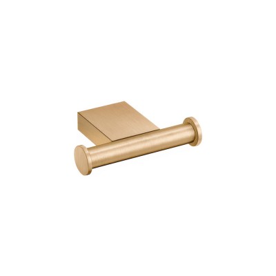 Άγκιστρο Διπλό Μπάνιου W8.5xD6.5xH2cm PVD Warm Bronze Brushed Sanco Academia 21818-PVD-01BR