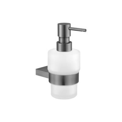 Επιτοίχιο Ντισπένσερ W7xD10.5xH15.5cm PVD Gun Metal Brushed Sanco Academia 21822-PVD-05BR