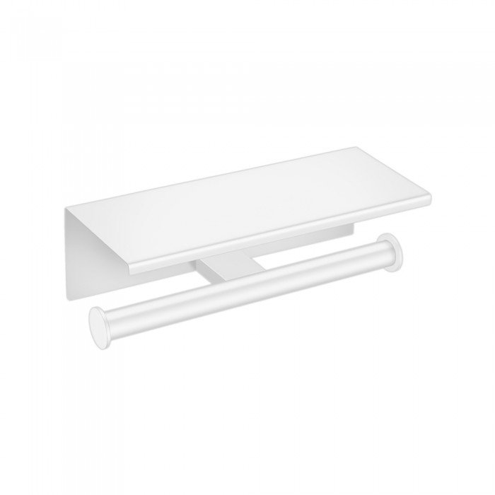Διπλή Χαρτοθήκη με καπάκι W25xD11xΗ9cm White Mat Sanco Academia 21827-M101