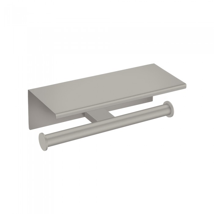 Διπλή Χαρτοθήκη με καπάκι W25xD11xΗ9cm Cement Gray Mat Sanco Academia 21827-M104