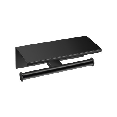 Διπλή Χαρτοθήκη με καπάκι W25xD11xΗ9cm Black Mat Sanco Academia 21827-M116
