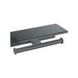 Διπλή Χαρτοθήκη με καπάκι W25xD11xΗ9cm Anthracite Grained Sanco Academia 21827-M118