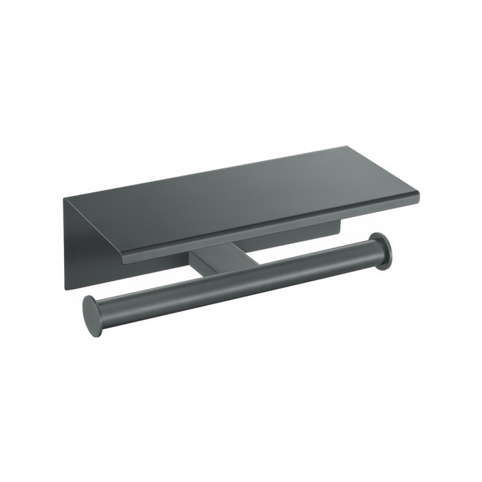 Διπλή Χαρτοθήκη με καπάκι W25xD11xΗ9cm Anthracite Grained Sanco Academia 21827-M118