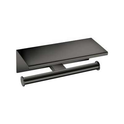 Διπλή Χαρτοθήκη με καπάκι W25xD11xΗ9cm PVD Gun Metal Polished Sanco Academia 21827-PVD-05PL