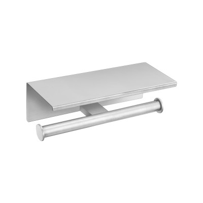 Διπλή Χαρτοθήκη με καπάκι W25xD11xΗ9cm PVD Nickel Steel Sanco Academia 21827-PVD-11BR