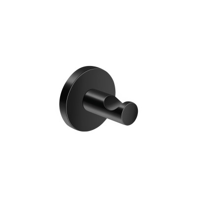Άγκιστρο Μονό Μπάνιου W5.5xD5xH5.5cm Black Mat Sanco Corner 22708-M116