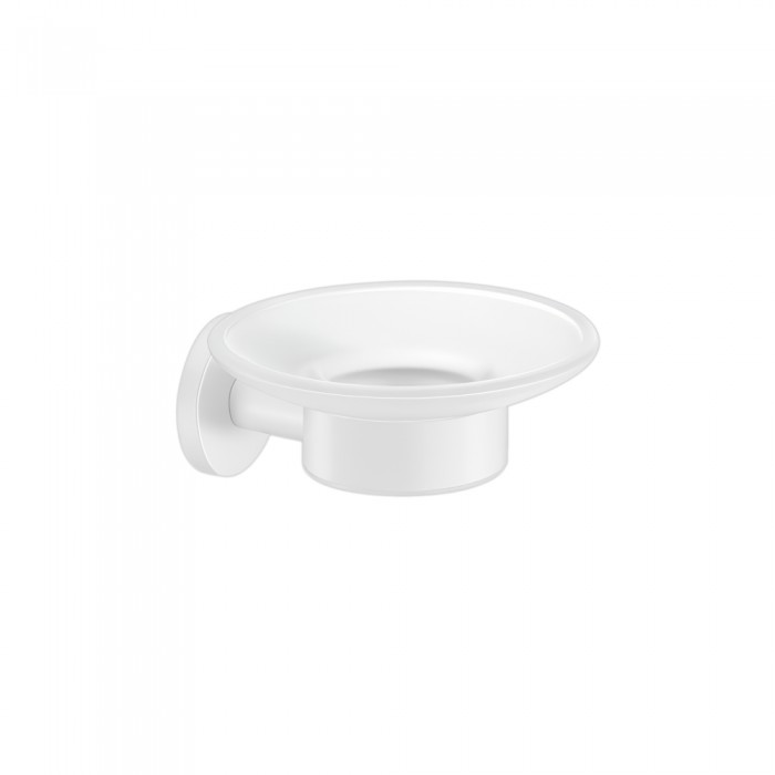 Επιτοίχια Σαπουνοθήκη W12.5xD14xH6cm White Mat Sanco Ergon 25902-M101