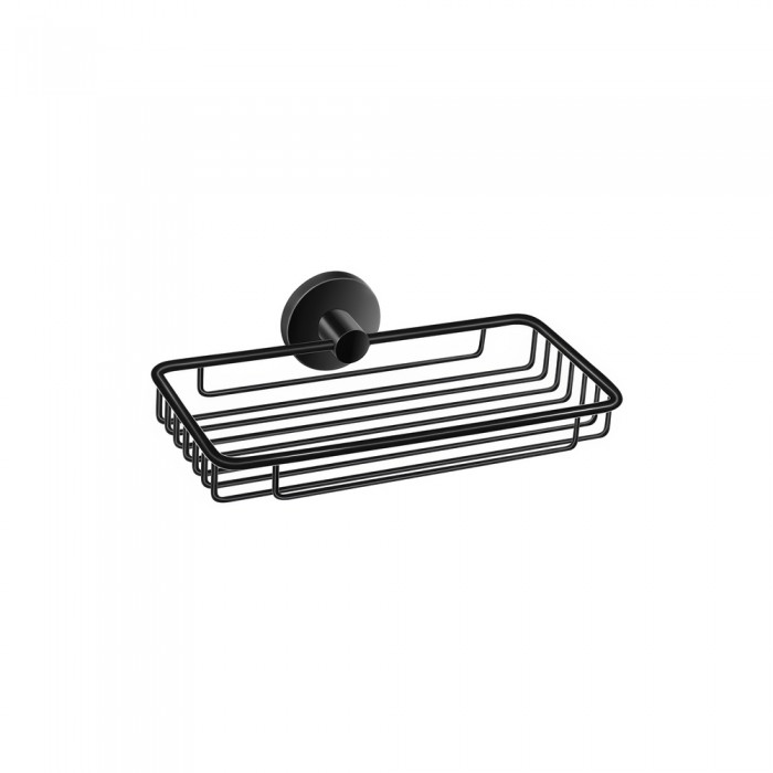 Επιτοίχια Σπογγοθήκη W22xD13.5xH5.5cm Black Mat Sanco Ergon 25903-M116