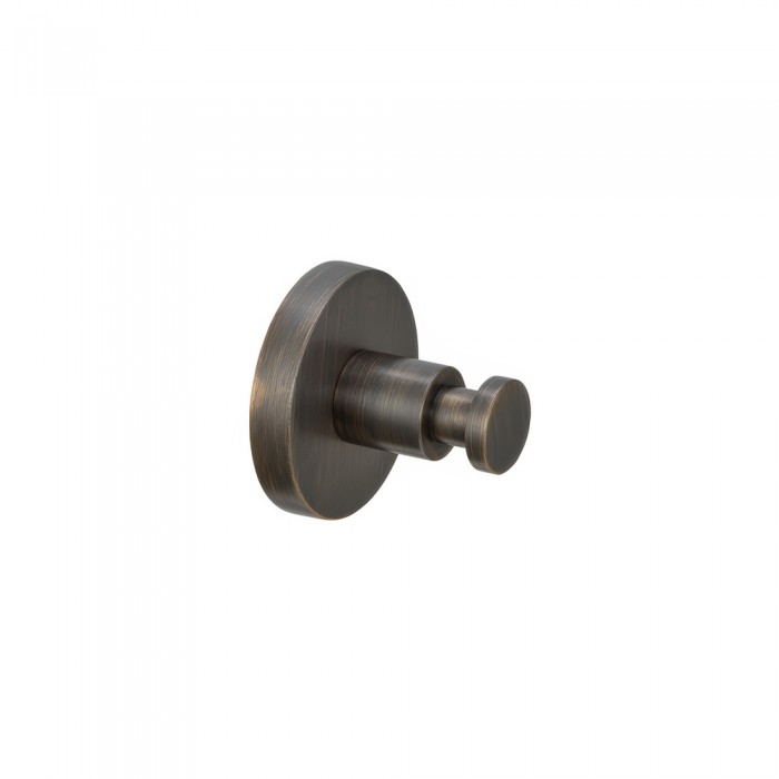 Άγκιστρο Μονό Μπάνιου W5.5xD5.5xH5.5cm Dark Bronze Mat Sanco Ergon 25908-DM25