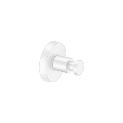 Άγκιστρο Μονό Μπάνιου W5.5xD5.5xH5.5cm White Mat Sanco Ergon 25908-M101
