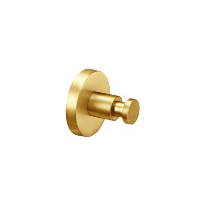 Άγκιστρο Μονό Μπάνιου W5.5xD5.5xH5.5cm PVD Golden Brass Brushed Sanco Ergon 25908-PVD-02BR