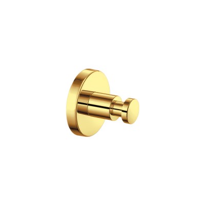Άγκιστρο Μονό Μπάνιου W5.5xD5.5xH5.5cm PVD Golden Brass Polished Sanco Ergon 25908-PVD-02PL