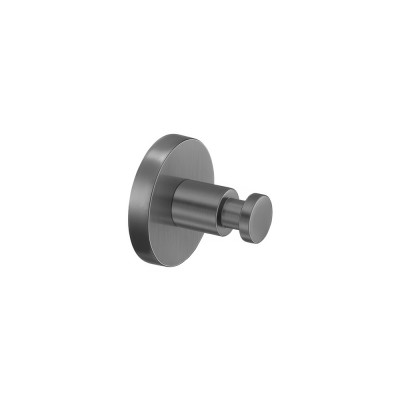 Άγκιστρο Μονό Μπάνιου W5.5xD5.5xH5.5cm PVD Gun Metal Brushed Sanco Ergon 25908-PVD-05BR