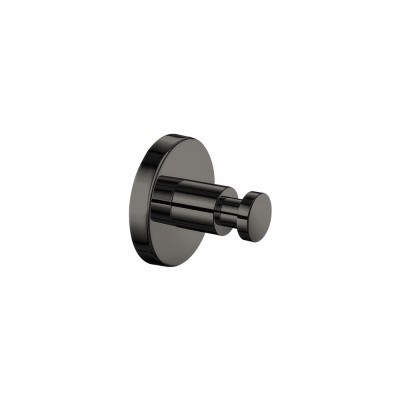 Άγκιστρο Μονό Μπάνιου W5.5xD5.5xH5.5cm PVD Gun Metal Polished Sanco Ergon 25908-PVD-05PL