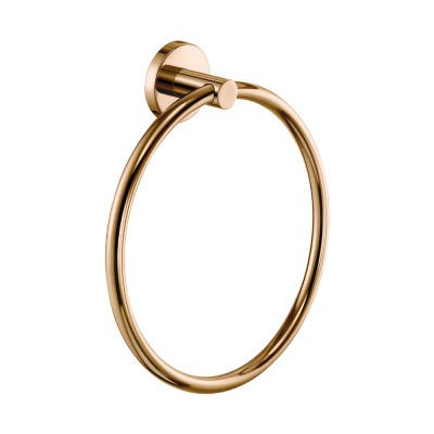 Κρίκος Μπάνιου W20.5xD5xH22.5cm PVD Warm Bronze Polished Sanco Ergon 25909-PVD-01PL