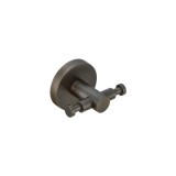 Άγκιστρο Διπλό Μπάνιου W7xD5xH5.5cm Dark Bronze Mat Sanco Ergon 25918-DM25