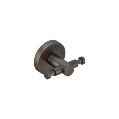 Άγκιστρο Διπλό Μπάνιου W7xD5xH5.5cm Dark Bronze Mat Sanco Ergon 25918-DM25