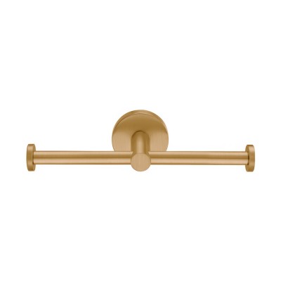 Διπλή Χαρτοθήκη W25xD8xH5.5cm PVD Warm Bronze Brushed Sanco Ergon 25926-PVD-01BR