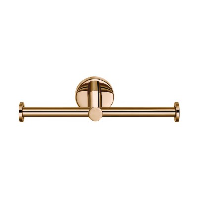 Διπλή Χαρτοθήκη W25xD8xH5.5cm PVD Warm Bronze Polished Sanco Ergon 25926-PVD-01PL