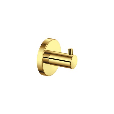 Άγκιστρο Μονό Μπάνιου W5.5xD4.5xH5.5cm PVD Golden Brass Polished Sanco Ergon 25928-PVD-02PL