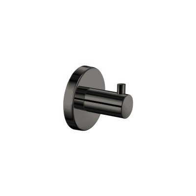 Άγκιστρο Μονό Μπάνιου W5.5xD4.5xH5.5cm PVD Gun Metal Polished Sanco Ergon 25928-PVD-05PL