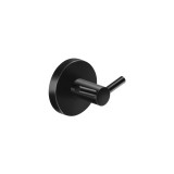 Άγκιστρο Διπλό Μπάνιου W6xD4.5xH5.5cm Black Mat Sanco Ergon 25948-M116
