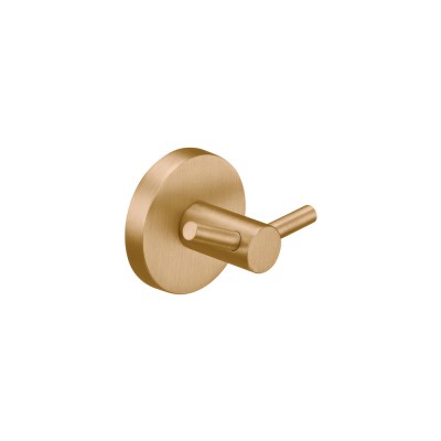 Άγκιστρο Διπλό Μπάνιου W6xD4.5xH5.5cm PVD Warm Bronze Brushed Sanco Ergon 25948-PVD-01BR
