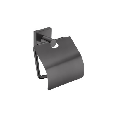 Χαρτοθήκη με καπάκι W14xD7.5xH12.5cm Graphite Dark Sanco Iconic 26717-122