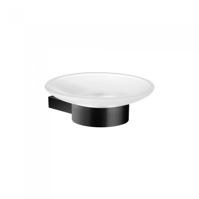 Επιτοίχια Σαπουνοθήκη W12.5xD13xH4.5cm Black Mat Sanco Aegean 26902-M116
