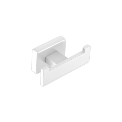 Άγκιστρο Διπλό Μπάνιου W7xD4.5xH3.5cm White Mat Sanco Aegean 26948-M101