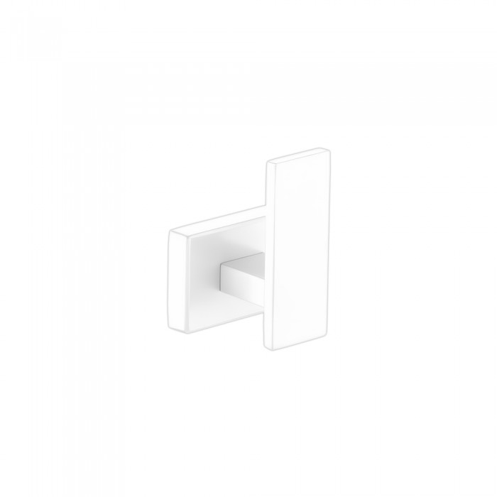 Άγκιστρο Μονό Μπάνιου W5xD4xH6cm White Mat Sanco Aegean 26998-M101