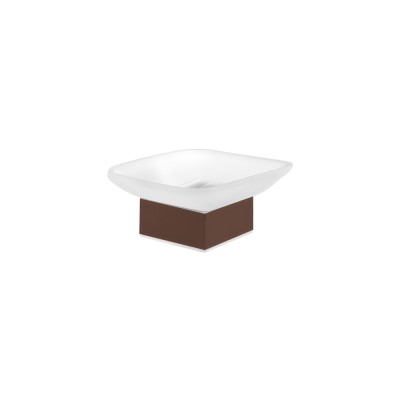 Επικαθήμενη Σαπουνοθήκη W10.5xD10.5xH5cm Wenge Grained Sanco Bathroom Set 90255-A75