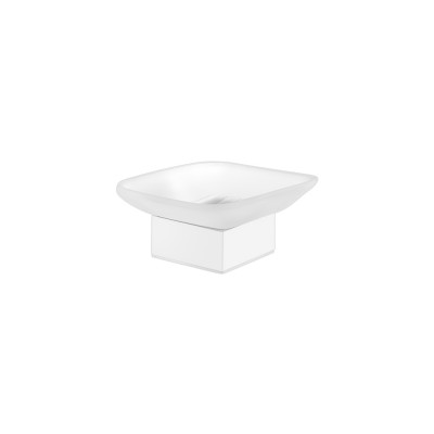 Επικαθήμενη Σαπουνοθήκη W10.5xD10.5xH5cm White Mat Sanco Bathroom Set 90255-M101