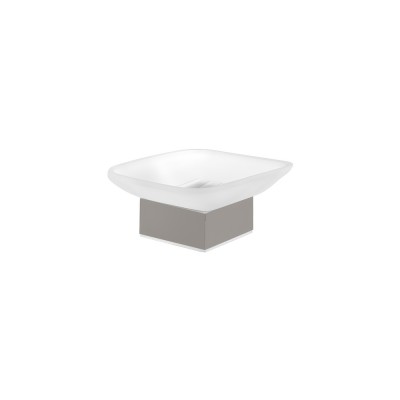 Επικαθήμενη Σαπουνοθήκη W10.5xD10.5xH5cm Cement Gray Mat Sanco Bathroom Set 90255-M104