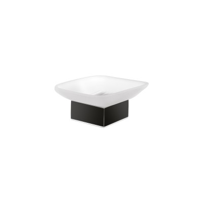Επικαθήμενη Σαπουνοθήκη W10.5xD10.5xH5cm Black Mat Sanco Bathroom Set 90255-M116