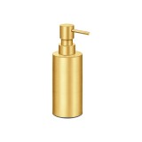 Επικαθήμενο Ντισπένσερ W6xD6xH18.5cm PVD Golden Brass Brushed Sanco Bathroom Set 90351-PVD-02BR