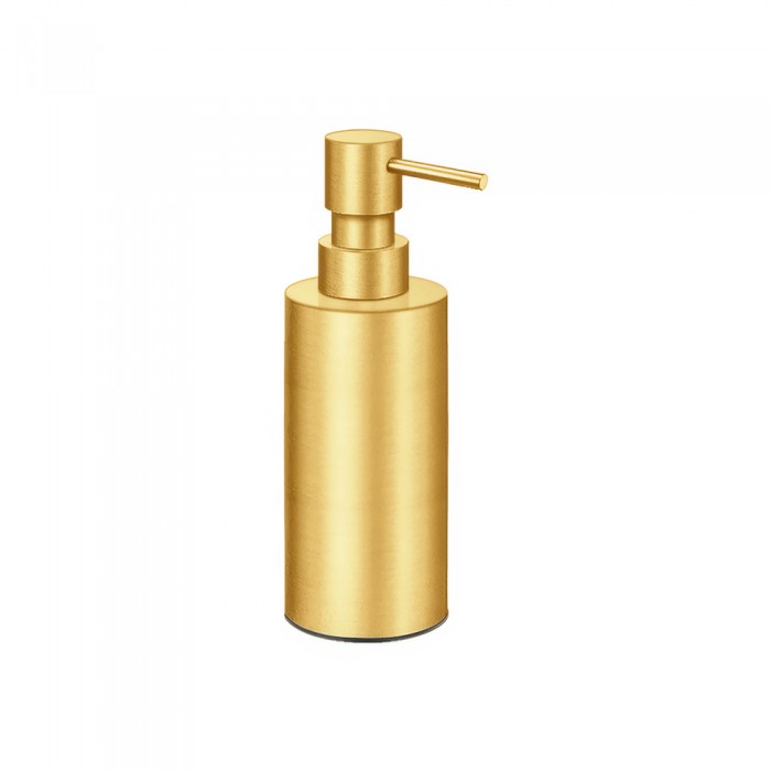 Επικαθήμενο Ντισπένσερ W6xD6xH18.5cm PVD Golden Brass Brushed Sanco Bathroom Set 90351-PVD-02BR