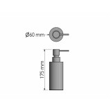 Επικαθήμενο Ντισπένσερ W6xD6xH18.5cm Rame Mat Sanco Bathroom Set 90351-M26
