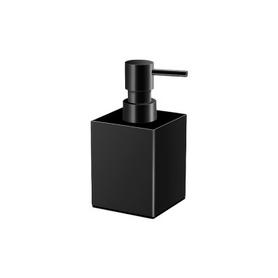 Επικαθήμενο Ντισπένσερ W7xD7xH15.5cm Black Mat Sanco Bathroom Set 90352-M116