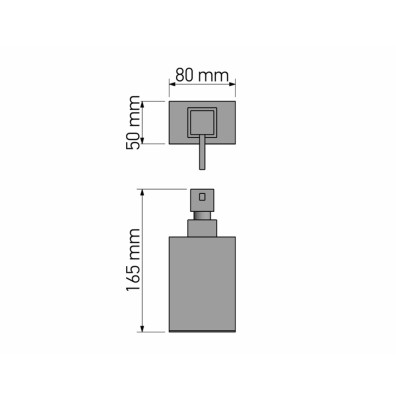 Επικαθήμενο Ντισπένσερ W8xD5xH16.5cm Chrome Sanco Bathroom Set 90354-A03