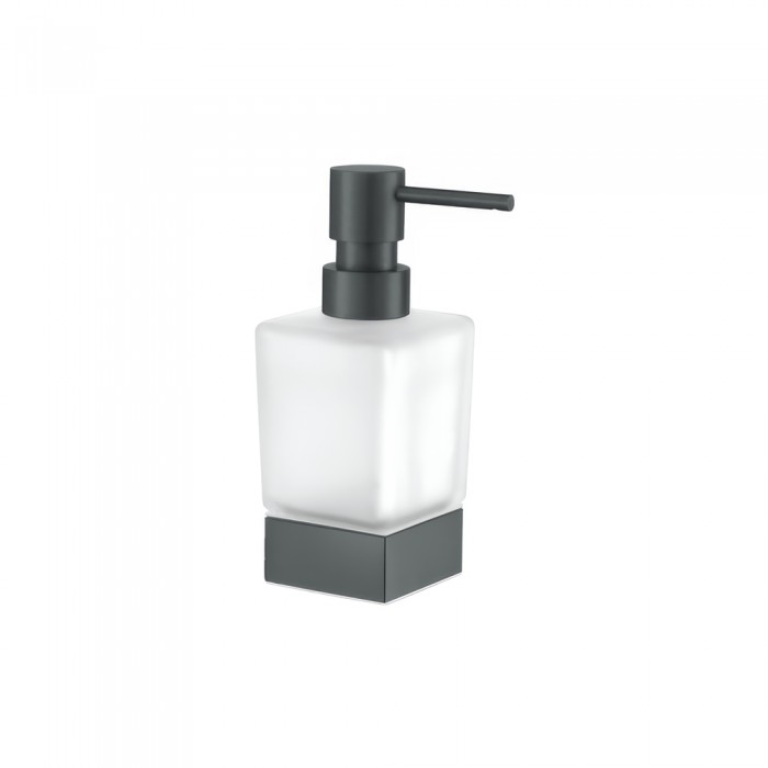 Επικαθήμενο Ντισπένσερ W6.5xD6.5xH16cm Anthracite Grained Sanco Bathroom Set 90355-M118