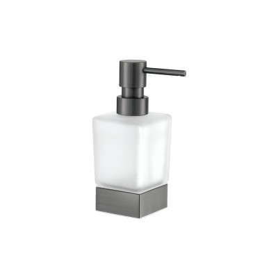 Επικαθήμενο Ντισπένσερ W6.5xD6.5xH16cm PVD Gun Metal Brushed Sanco Bathroom Set 90355-PVD-05BR