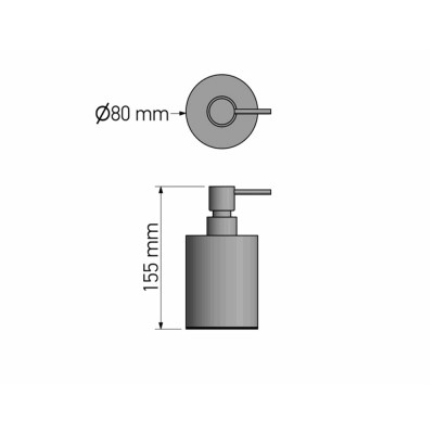Επικαθήμενο Ντισπένσερ W8xD8xH15.5cm Chrome Sanco Bathroom Set 90356-A03