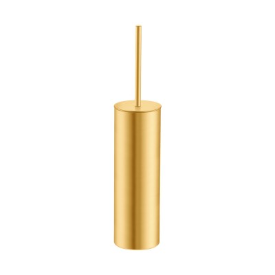 Πιγκάλ Δαπέδου Βαρέως Τύπου (AISI 304) Ø8xH39.5cm PVD Golden Brass Brushed Sanco Toilet Brush Holders 90518-PVD-02BR