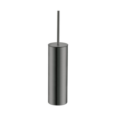Πιγκάλ Δαπέδου Βαρέως Τύπου (AISI 304) Ø8xH39.5cm PVD Gun Metal Brushed Sanco Toilet Brush Holders 90518-PVD-05BR
