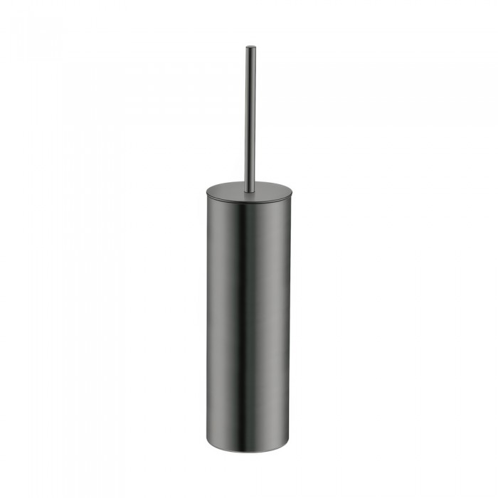 Πιγκάλ Δαπέδου Βαρέως Τύπου (AISI 304) Ø8xH39.5cm PVD Gun Metal Brushed Sanco Toilet Brush Holders 90518-PVD-05BR